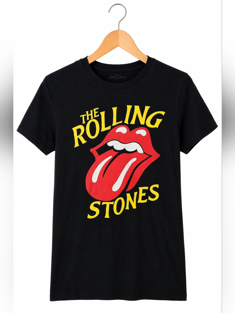 The Rolling Stones Graphic Tee Black Tongue Logo Size Small Rock Band T-Shirt